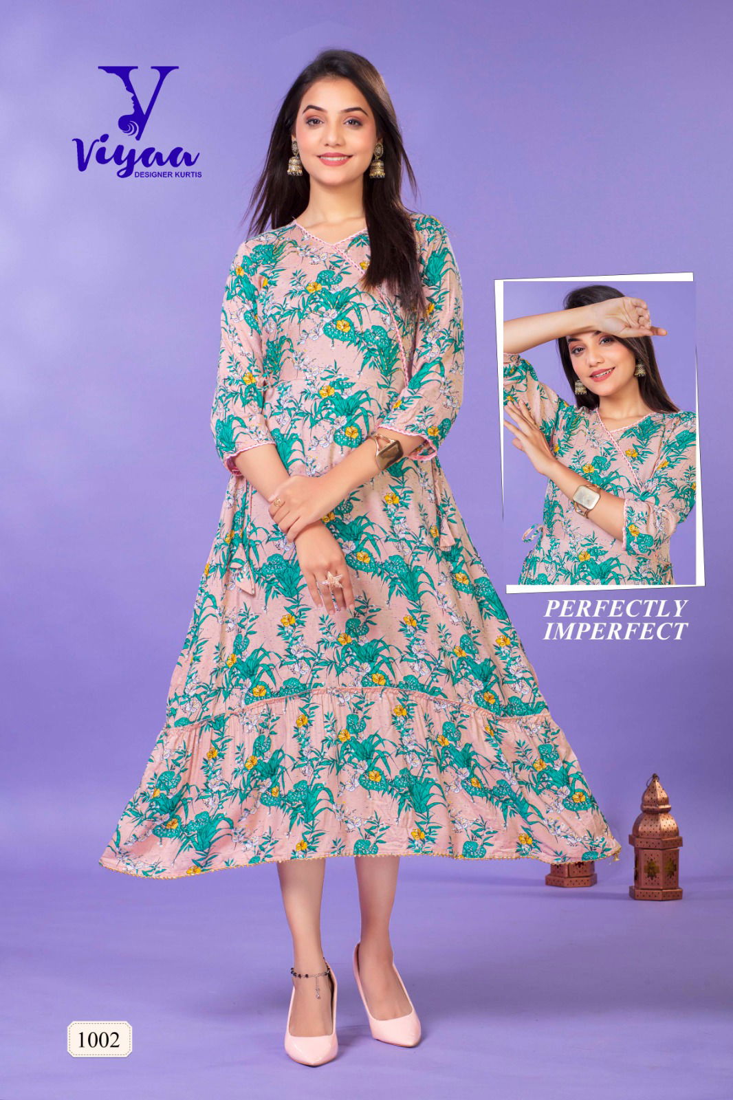 Starbuck V1 By Viyaa Rayon Designer Printed Kurtis Catalog